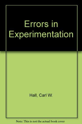 Stock image for Errors in Experimentation for sale by Newsboy Books