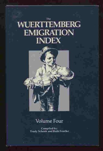 Stock image for Wuerttemberg Emigration Index for sale by Better World Books