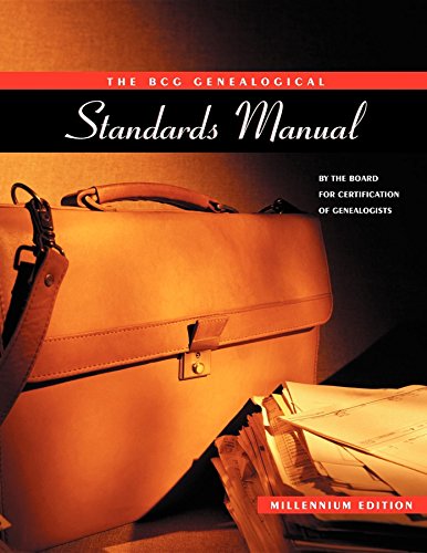 Beispielbild fr The BCG Genealogical Standards Manual zum Verkauf von BooksRun
