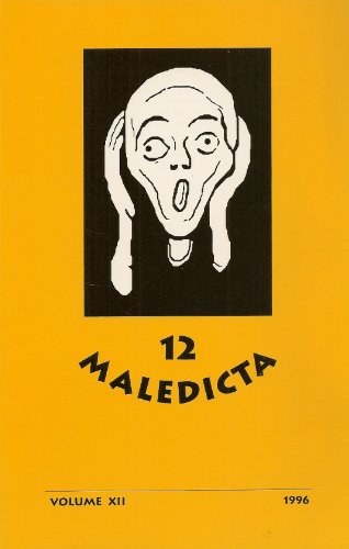 Stock image for Maledicta; The International Journal of Verbal Aggression - Volume XII, 1996 for sale by gearbooks
