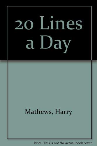 Imagen de archivo de Twenty Lines a Day a la venta por ThriftBooks-Atlanta