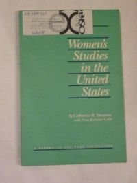 Beispielbild fr Women's Studies in the United States : A Report to the Ford Foundation zum Verkauf von Better World Books