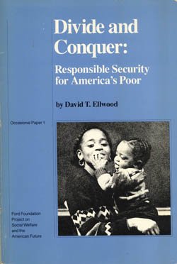 Stock image for Divide and Conquer: Responsible Security for America's Poor, Occasional Paper Number One - Ford Foundation Project on Social Welfare and the American Future for sale by THE OLD LIBRARY SHOP