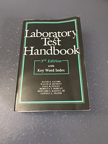 Imagen de archivo de Laboratory Test Handbook: With Key Word Index a la venta por Martin Nevers- used & rare books