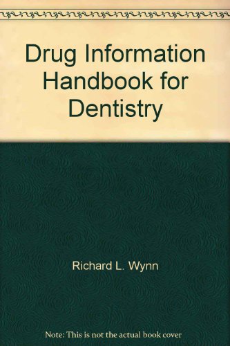 Beispielbild fr Drug Information Handbook for Dentistry zum Verkauf von Half Price Books Inc.