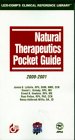Beispielbild fr Natural Therapeutics Pocket Guide, 2000-2001 zum Verkauf von ThriftBooks-Atlanta
