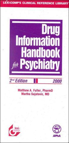Beispielbild fr Drug Information Handbook for Psychiatry (Lexi-Comp's Clinical Reference Library) zum Verkauf von BOOKWEST
