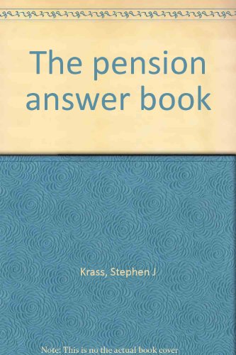 Beispielbild fr The pension answer book zum Verkauf von Wonder Book