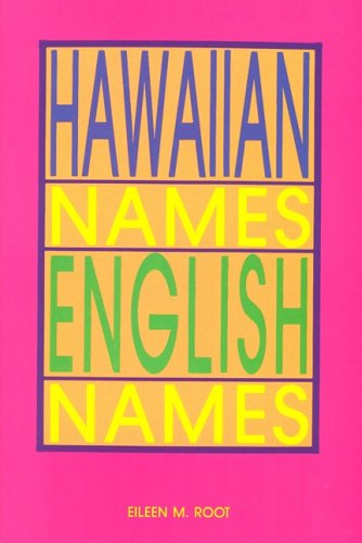 Beispielbild fr Hawaiian Names - English Names zum Verkauf von Better World Books