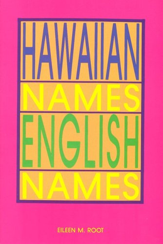 Imagen de archivo de Hawaiian Names - English Names a la venta por Better World Books