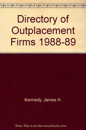 Stock image for Directory of Outplacement Firms 1988-89 for sale by Wonder Book