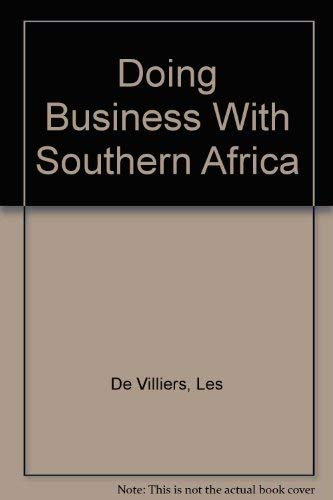 Beispielbild fr Doing Business With Southern Africa zum Verkauf von Wonder Book