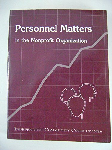 Imagen de archivo de Personnel Matters in the Nonprofit Organization a la venta por Readers Cove Used Books & Gallery