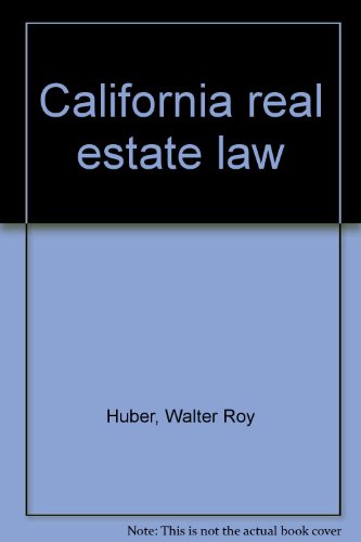 Beispielbild fr California real estate law zum Verkauf von Books From California