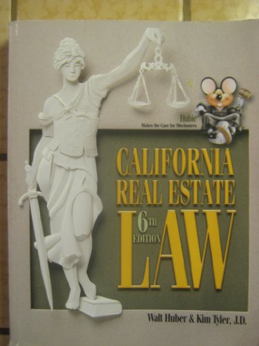 Imagen de archivo de California Real Estate Law 6th edition (California Real Estate Law) a la venta por HPB-Red