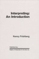 Beispielbild fr Interpreting: An Introduction (Registry of Interpreters for thhe Deaf) zum Verkauf von Robinson Street Books, IOBA