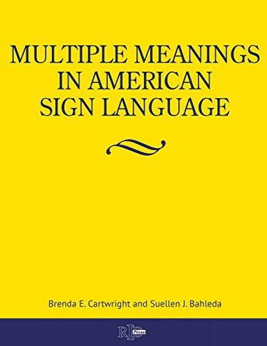 Stock image for Multiple Meanings in American Sign Language for sale by Front Cover Books