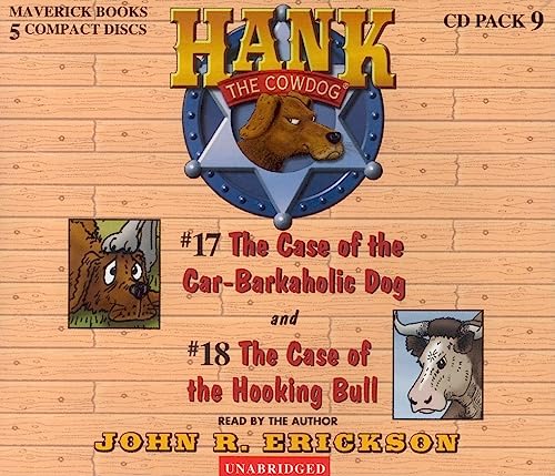 Stock image for Hank the Cowdog CD Pack 9: The Case of the Car-Barkaholic Dog/The Case of the Hooking Bull: 17 18 (Hank the Cowdog Audio Packs) for sale by Lakeside Books