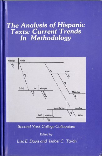 Stock image for The Analysis of Hispanic Texts : Current Trends in Methodology for sale by Better World Books