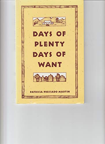 Beispielbild fr Days of Plenty Days of Want zum Verkauf von NEPO UG