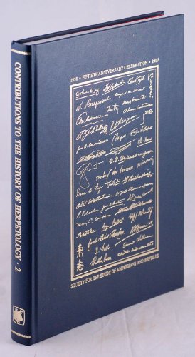 Beispielbild fr Conrtibutions To The History Of Herpetology: Vol 2 zum Verkauf von Revaluation Books