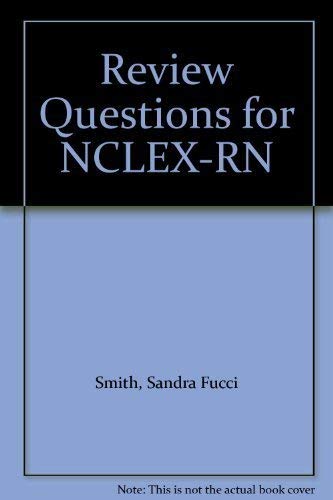 Stock image for Review Questions for NCLEX-RN Smith, Sandra Fucci for sale by The Book Spot