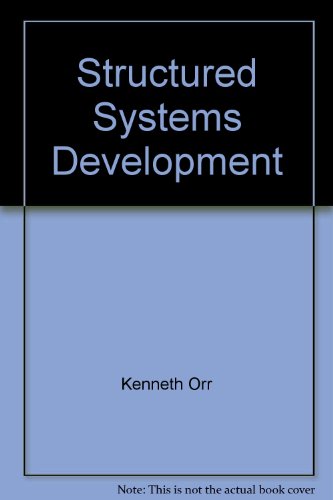 Imagen de archivo de Structured Systems Development a la venta por Better World Books