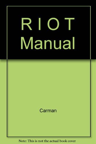 Imagen de archivo de Riot Manual a la venta por Better World Books