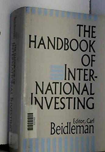 Beispielbild fr The Handbook of International Investing zum Verkauf von medimops