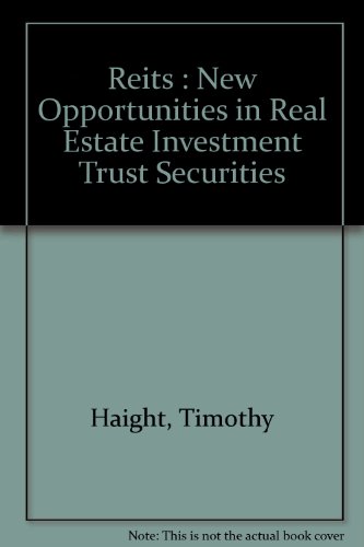 Stock image for REITs: New opportunities in real estate investment trust securities for sale by Mispah books