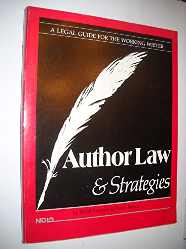 Imagen de archivo de Author Law and Stratgies: A Legal Guide for the Working Writer a la venta por Wonder Book
