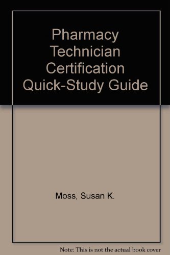 Beispielbild fr Pharmacy Technician Certification Quick Study Guide zum Verkauf von Bookmans