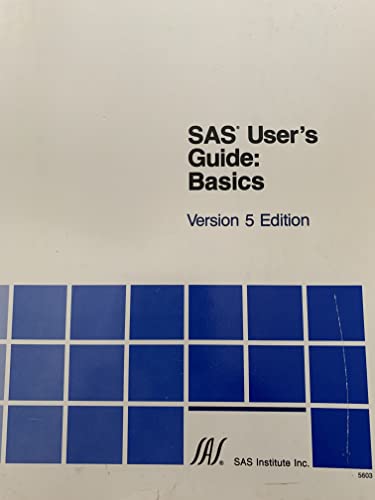 9780917382659: SAS User's Guide: Basics, Version 5 Edition