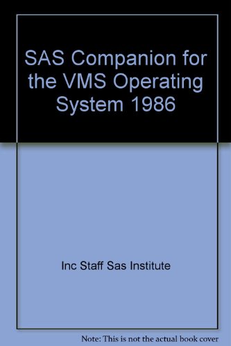 Stock image for SAS Companion for the VMS Operating System 1986 Edition for sale by BookHolders