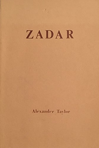Stock image for Zadar: [poems] for sale by ThriftBooks-Dallas