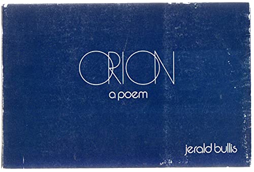 Stock image for Orion: A poem for sale by Ergodebooks