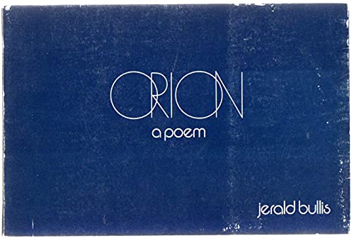 9780917492020: Orion: A poem