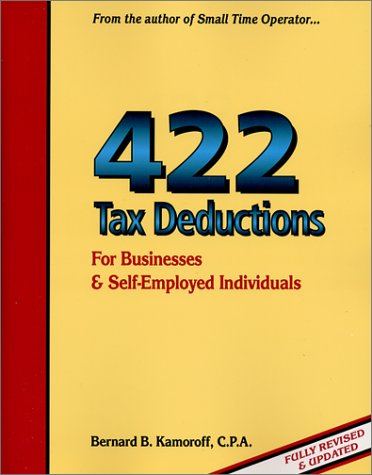 9780917510212: 422 Tax Deductions for Businesses & Self-Employed Individuals