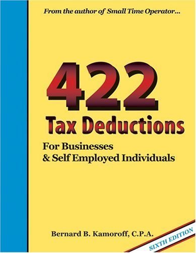 Beispielbild fr 422 Tax Deductions for Businesses and Self-Employed Individuals zum Verkauf von Better World Books