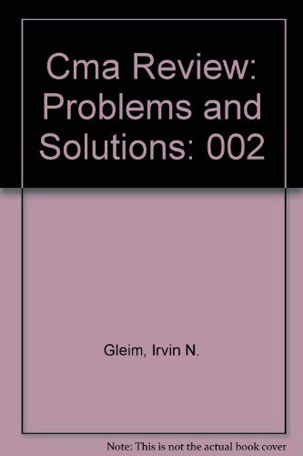 9780917537691: Cma Review: Problems and Solutions: 002