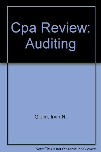 9780917537776: Cpa Review: Auditing