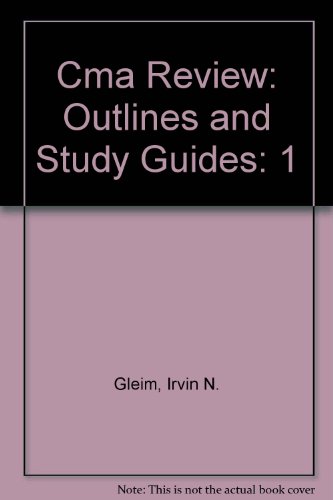 Stock image for Cma Review: Outlines and Study Guides: 1 for sale by ThriftBooks-Dallas