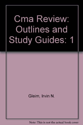 9780917537851: Cma Review: Outlines and Study Guides: 1