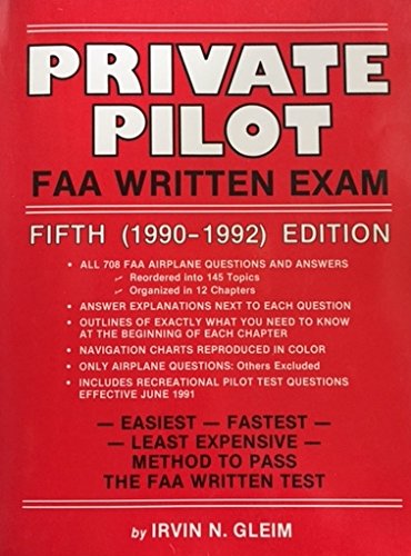 Stock image for Private Pilot and Recreational Pilot FAA Written Exam for sale by Better World Books: West