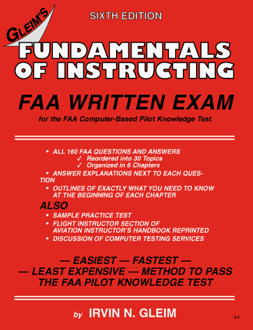 Imagen de archivo de Fundamentals of Instructing FAA Written Exam for the FAA Computer-Based Pilot Knowledge Test a la venta por Wonder Book