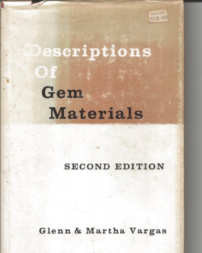 Stock image for Descriptions of gem materials for sale by KUNSTHAUS-STUTTGART