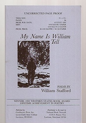 9780917652974: My name is William Tell: Poems