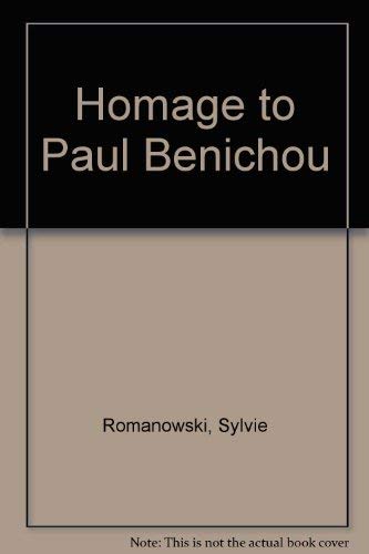 Imagen de archivo de Homage to Paul Benichou a la venta por Better World Books