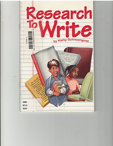 Stock image for Research to Write for sale by Better World Books