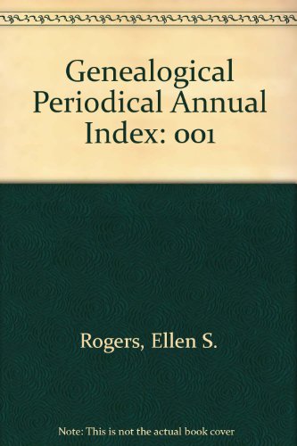 Stock image for GENEALOGICAL PERIODICAL ANNUAL. INDEX. Vol. 1 for sale by Archer's Used and Rare Books, Inc.